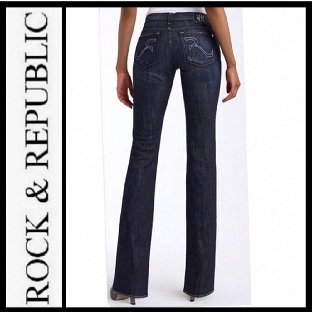 Rock & Republic Kasandra Mid Rise Bootcut Jeans